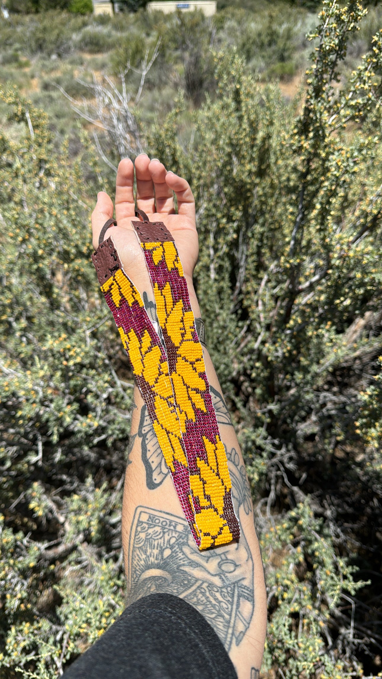 Flower Beaded Hatband