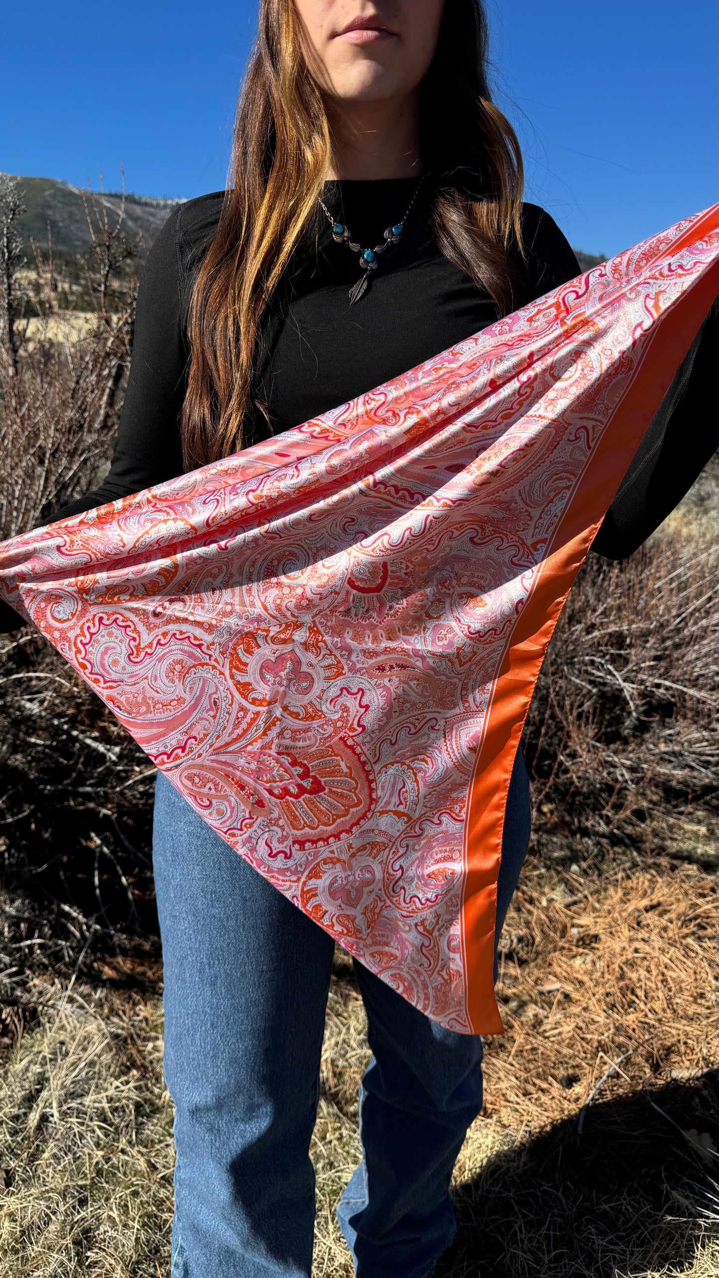 Paisley Pattern 35X35 Wild Rag