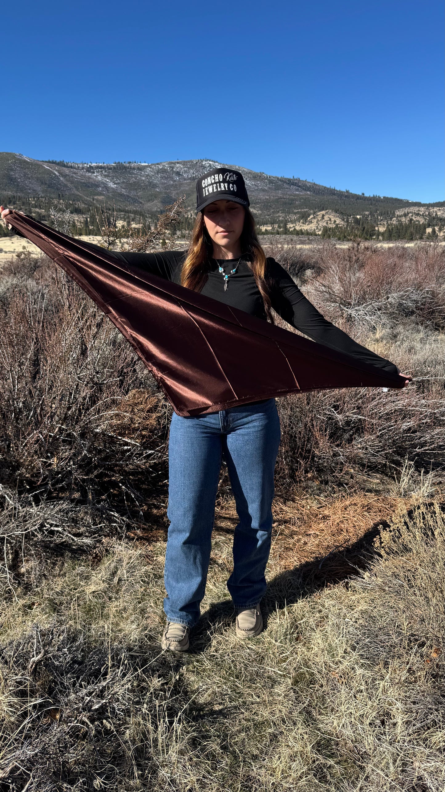 Brown 35X35 Wild Rag